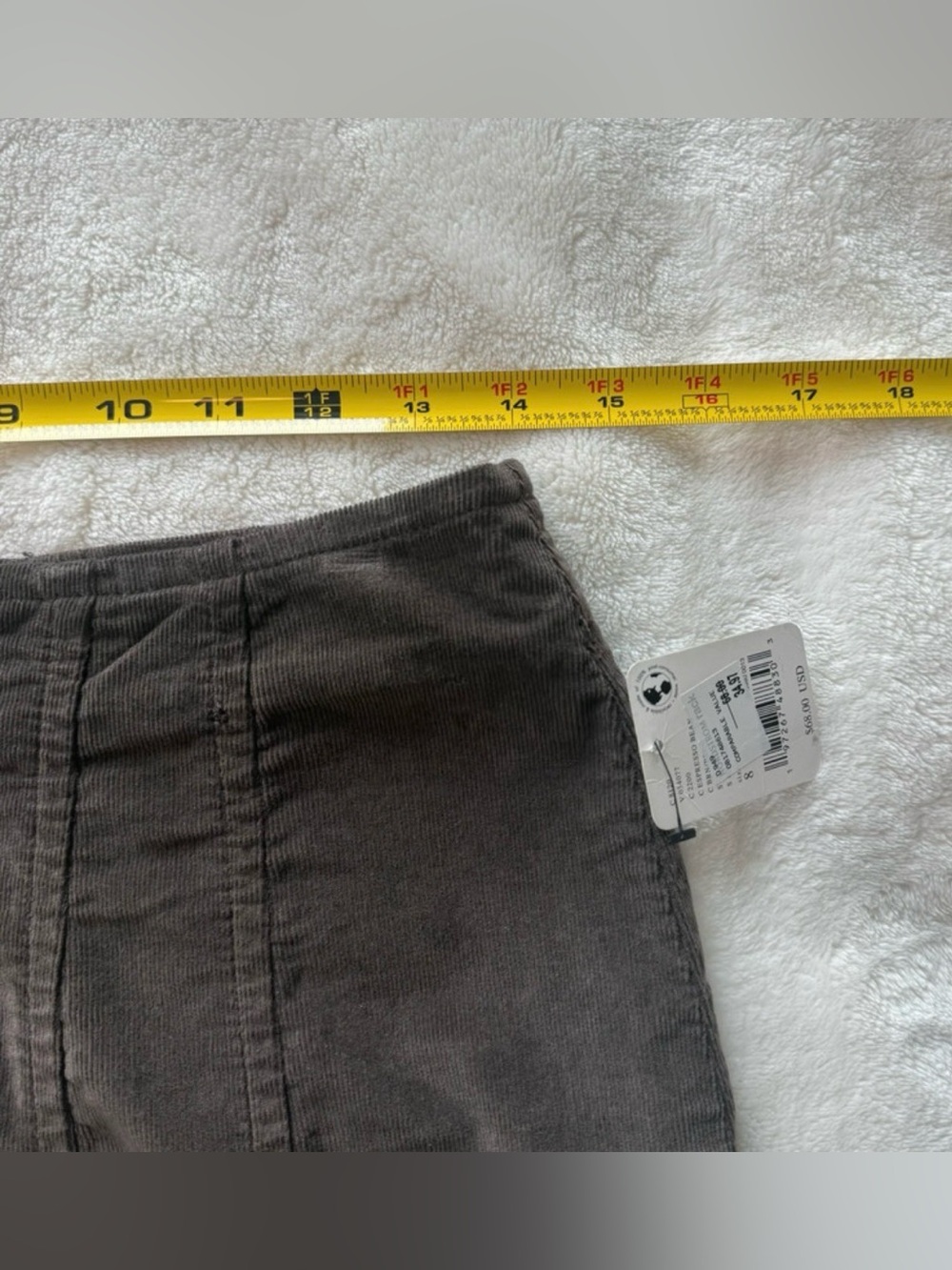 We The Free Layla Corduroy Zip Front Mini Skirt 
Sz 8 - Picture 6 of 9